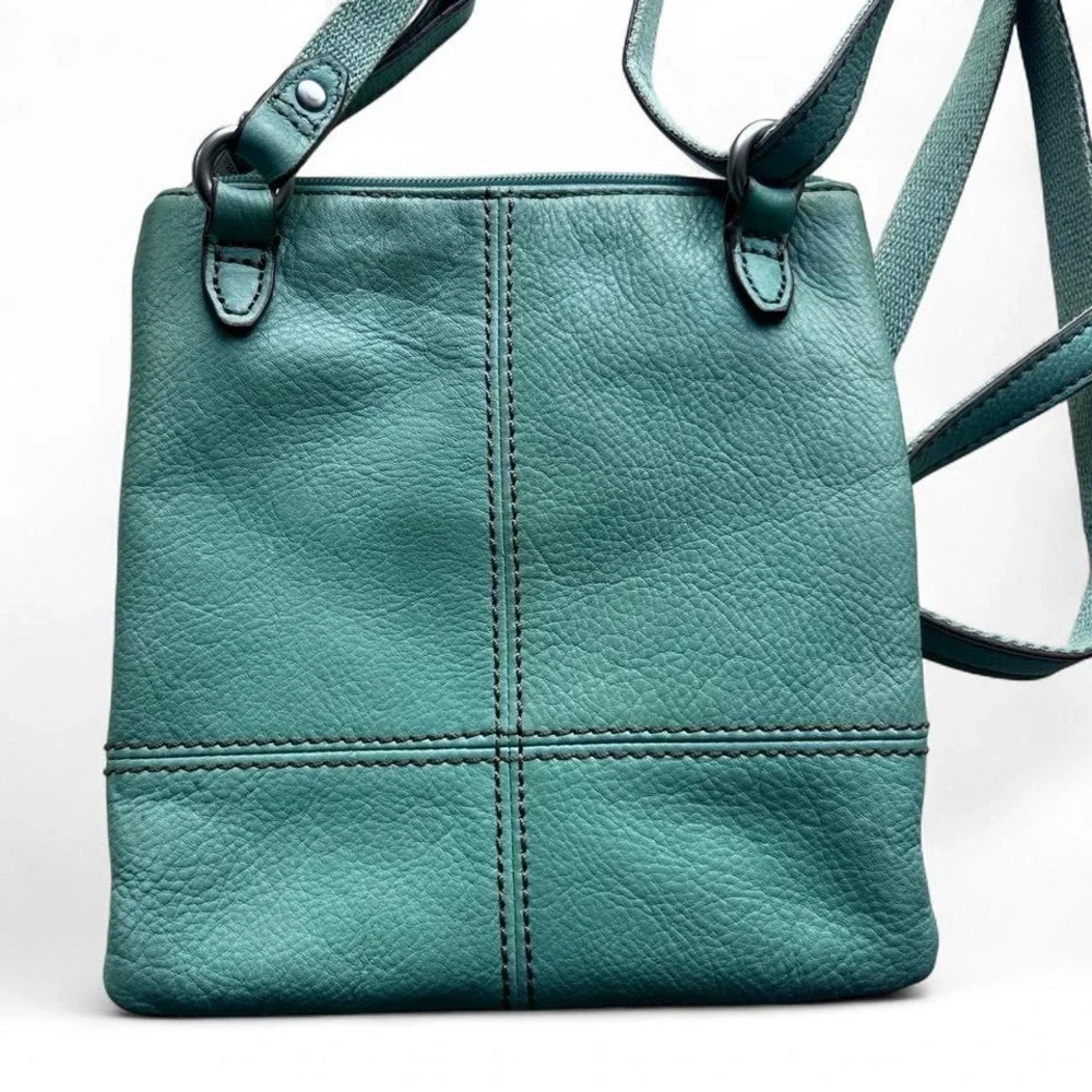 Relic mint green leather shoulder bag EUC crossbody storage‎